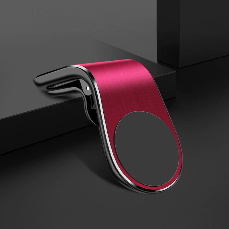 Magnetic holder for cell phone navigation