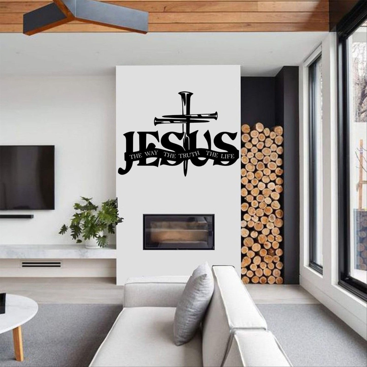 🔥Jesus and Cross Design Wall Decor Silhouette - ⌛Carefully Handcrafted