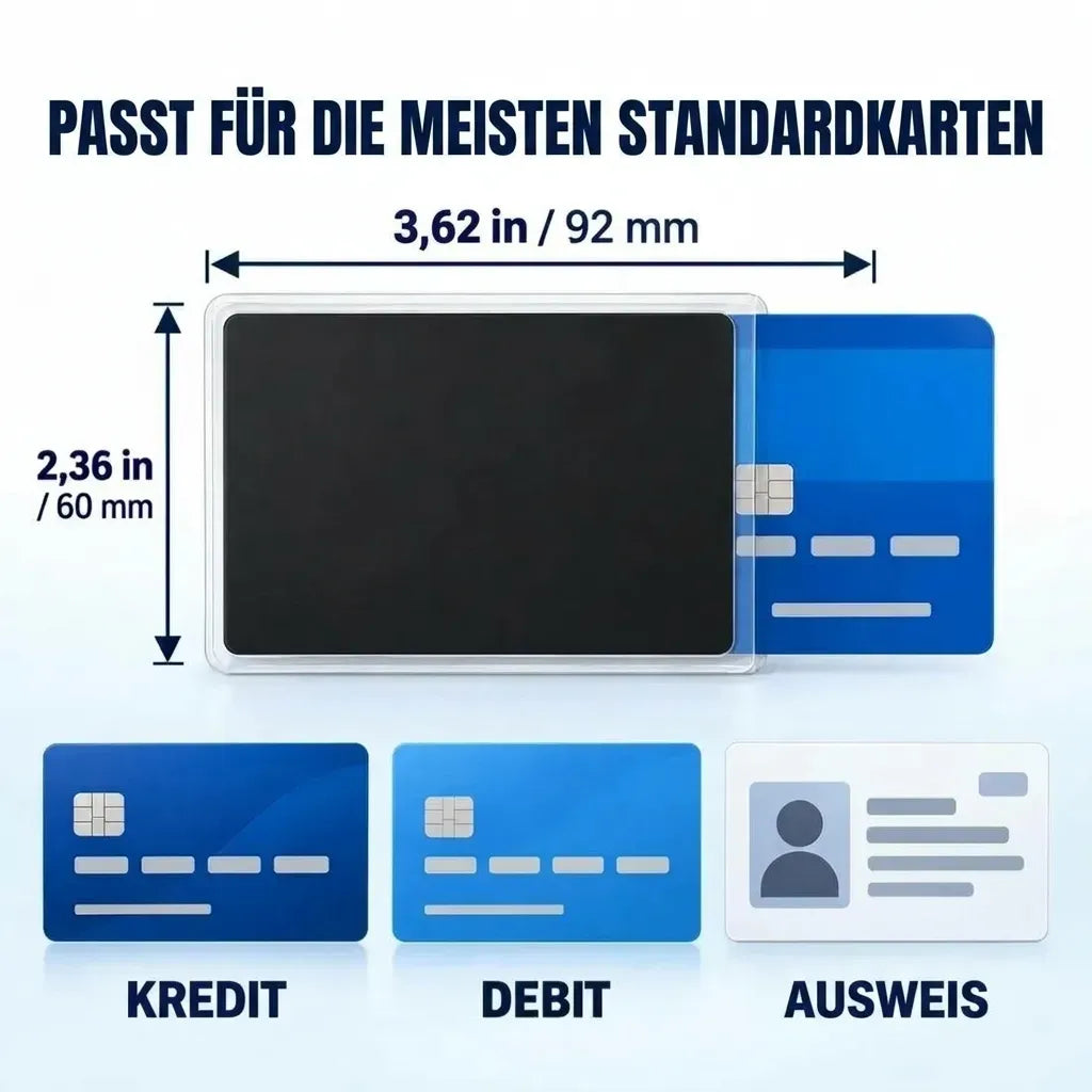 Privacy sleeve for cards with a side view – Protect your privacy