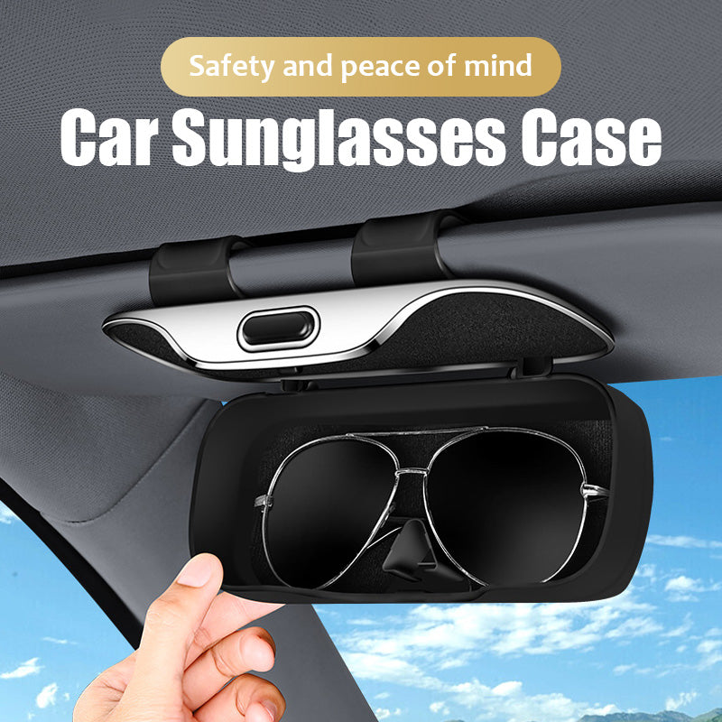 Multifunctional car sunglasses case