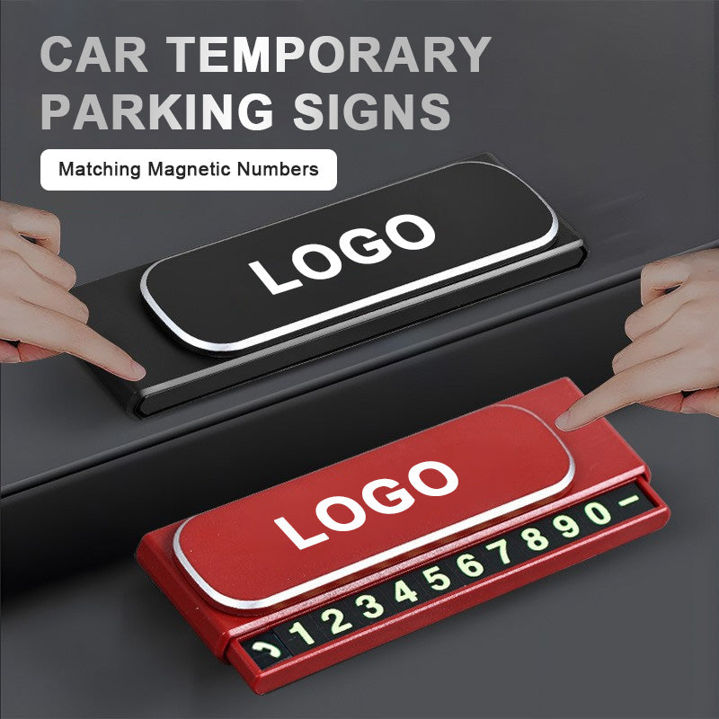 Car Temporary Parking Sign Hidden Car Move Phone Number Sign