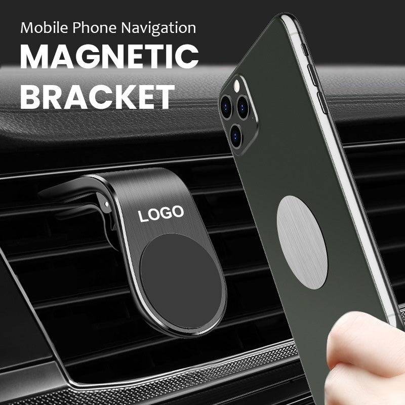 Magnetic holder for cell phone navigation