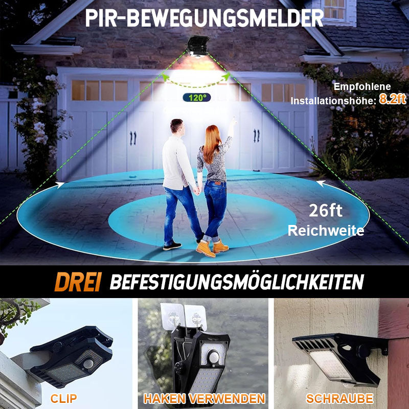 Waterproof solar clip light