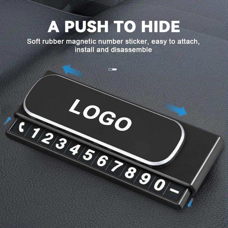 Car Temporary Parking Sign Hidden Car Move Phone Number Sign