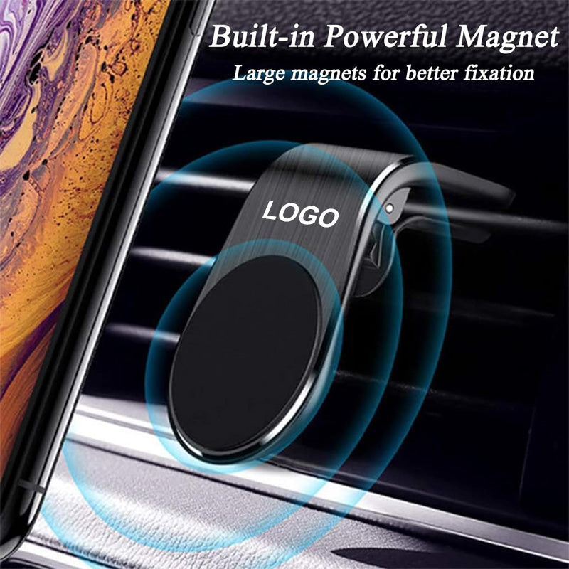 Magnetic holder for cell phone navigation