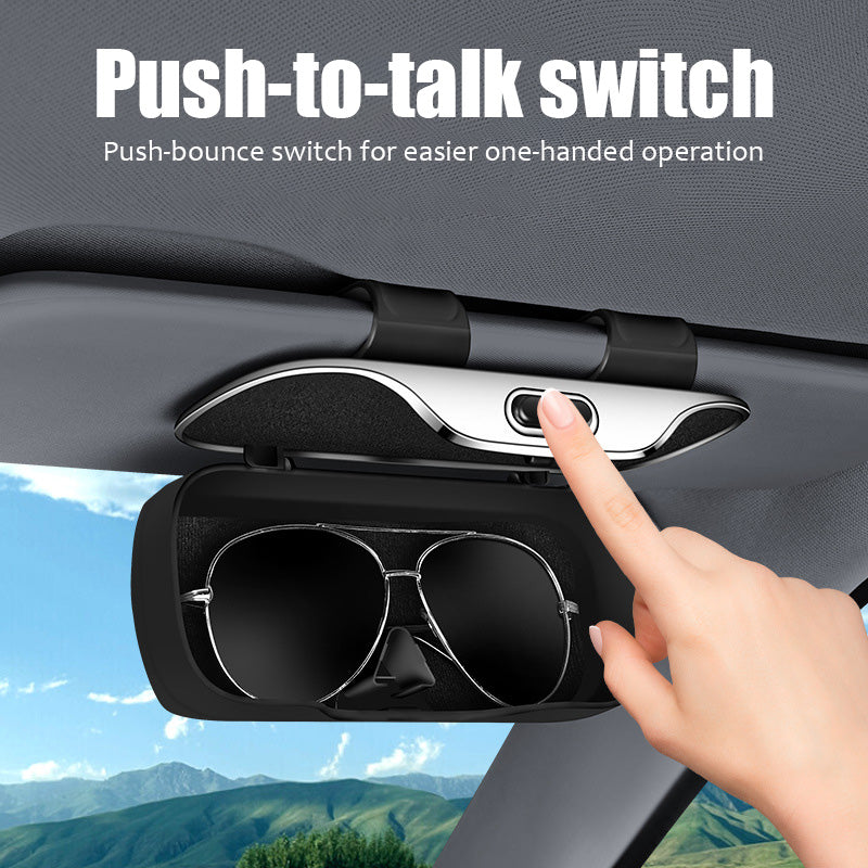 Multifunctional car sunglasses case