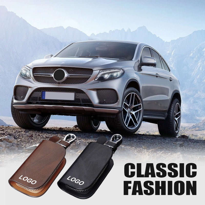 Wood Grain Car Key Case