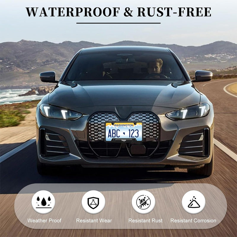 π US Standard Aluminum Alloy License Plate Frame