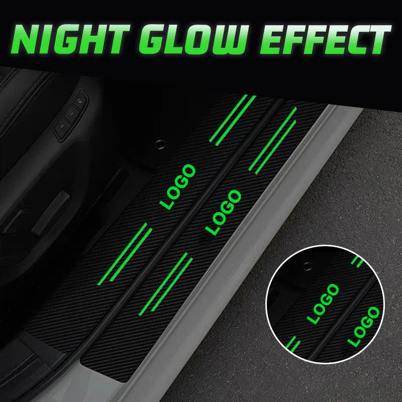 Illuminated door sill trims for cars(4 pieces)