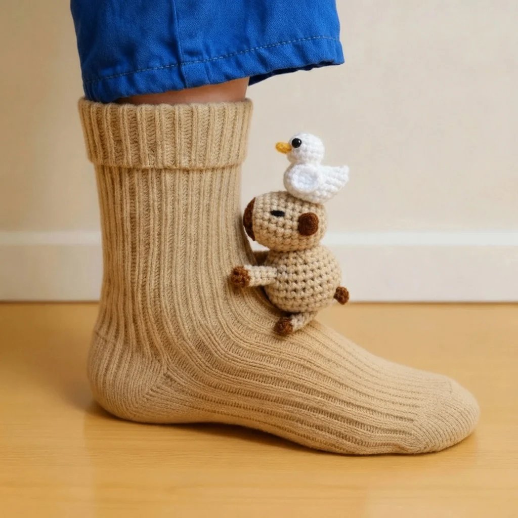 Christmas 50% off sale🎄3D knitted animal socks