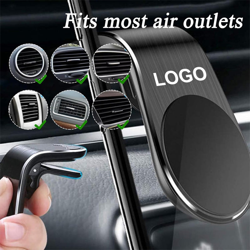 Magnetic holder for cell phone navigation