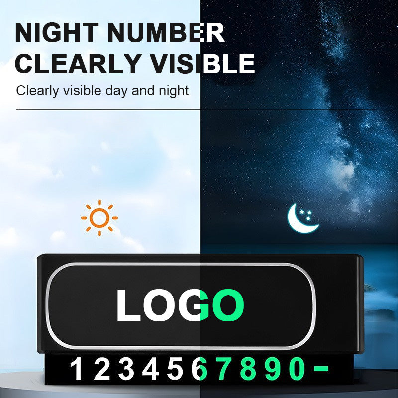 Car Temporary Parking Sign Hidden Car Move Phone Number Sign