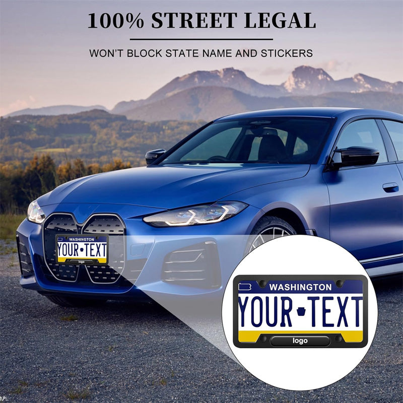 π US Standard Aluminum Alloy License Plate Frame