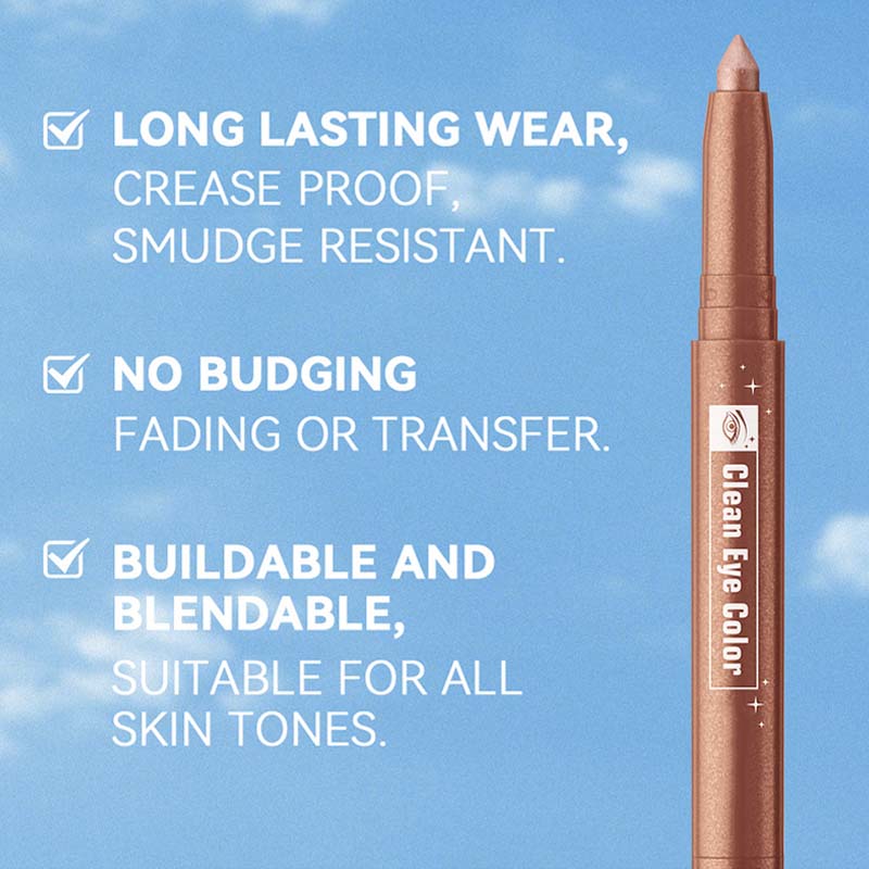 Eyeshadow pencil applies smoothly and naturally