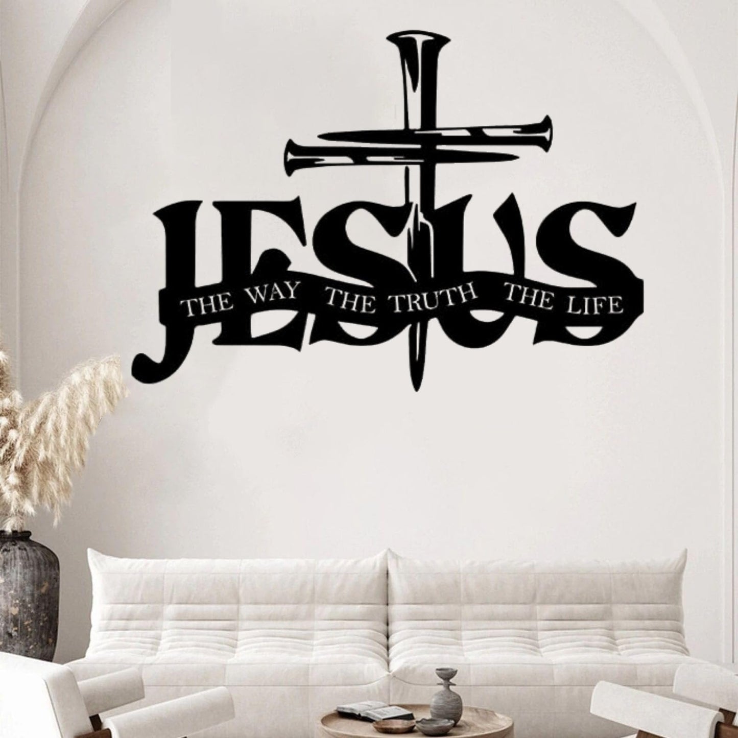 🔥Jesus and Cross Design Wall Decor Silhouette - ⌛Carefully Handcrafted
