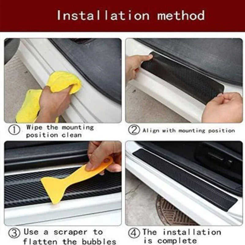 Carbon Car Door Sills Stickers(4 PCS)