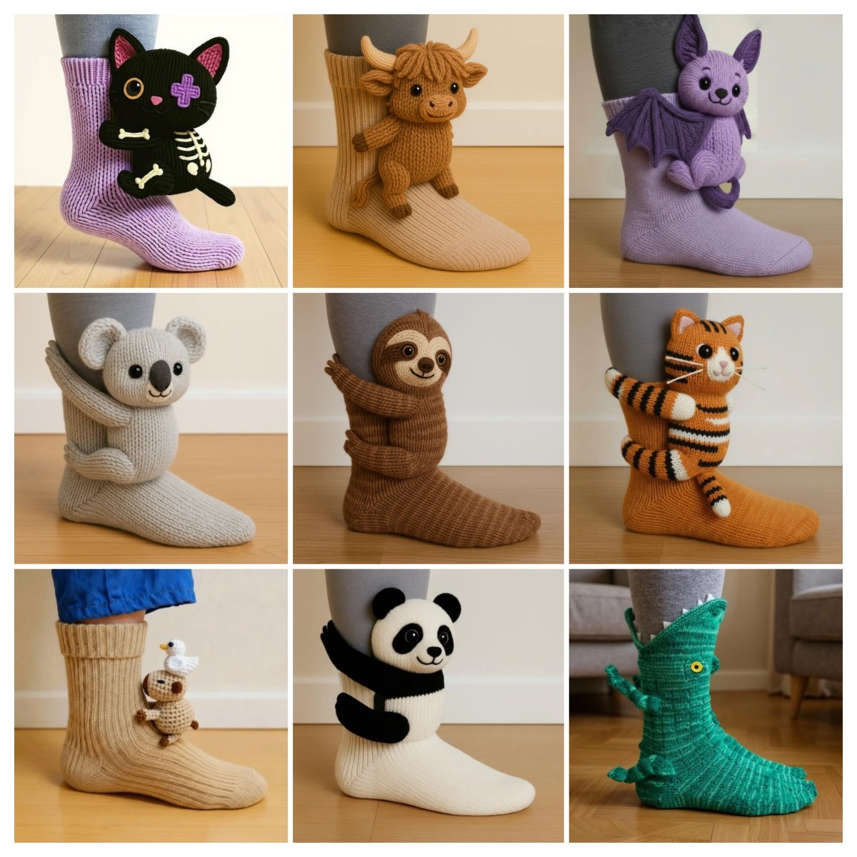 Christmas 50% off sale🎄3D knitted animal socks