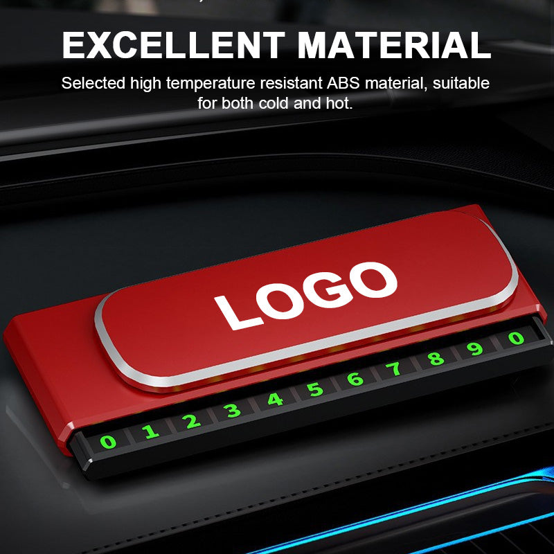 Car Temporary Parking Sign Hidden Car Move Phone Number Sign