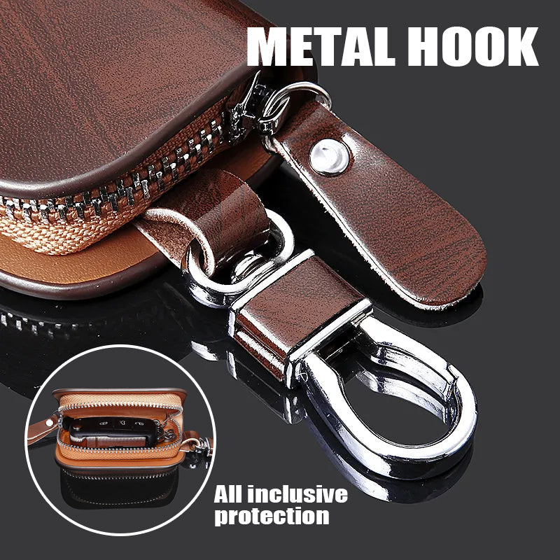 Wood Grain Car Key Case