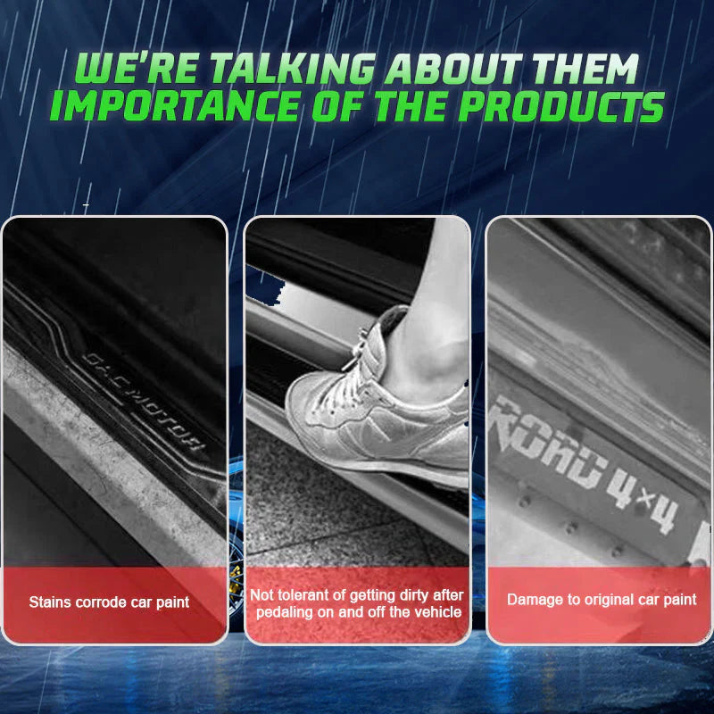 Illuminated door sill trims for cars(4 pieces)