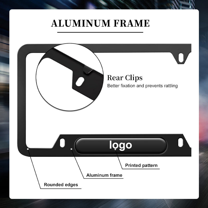 π US Standard Aluminum Alloy License Plate Frame