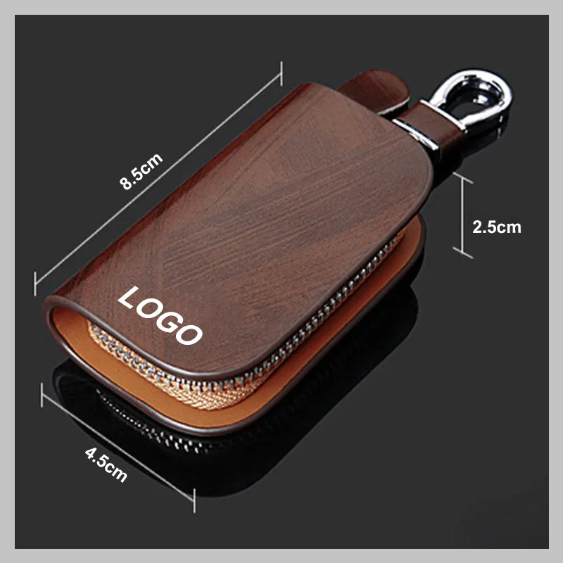 Wood Grain Car Key Case
