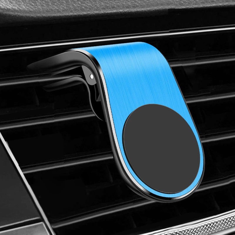 Magnetic holder for cell phone navigation