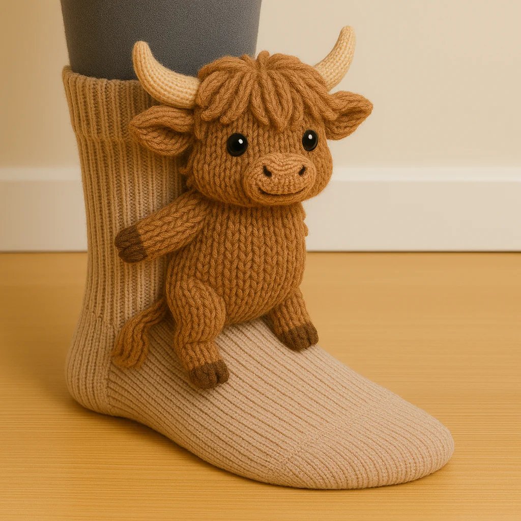 Christmas 50% off sale🎄3D knitted animal socks