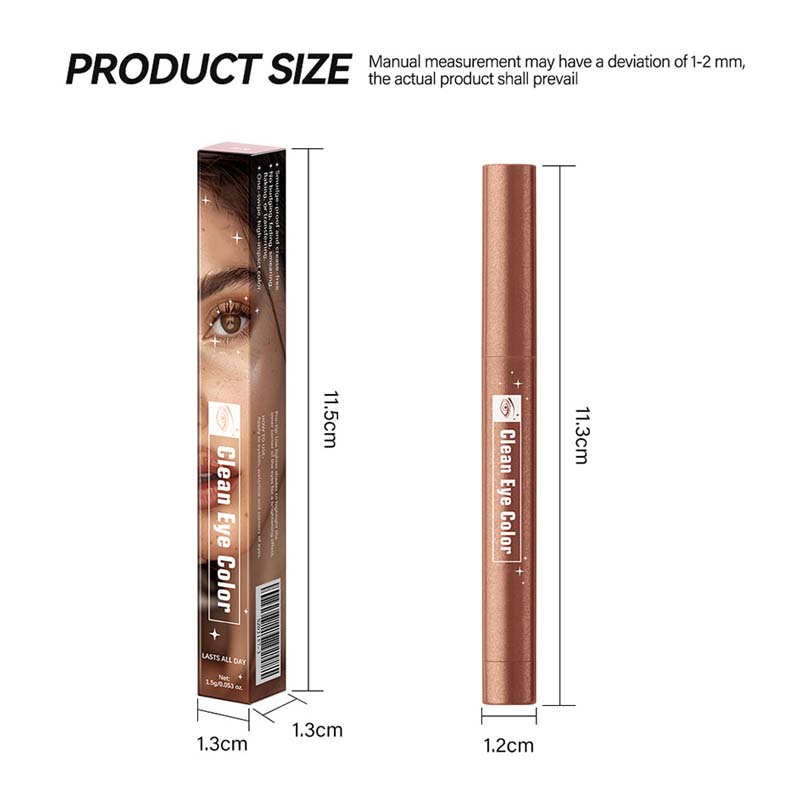 Eyeshadow pencil applies smoothly and naturally