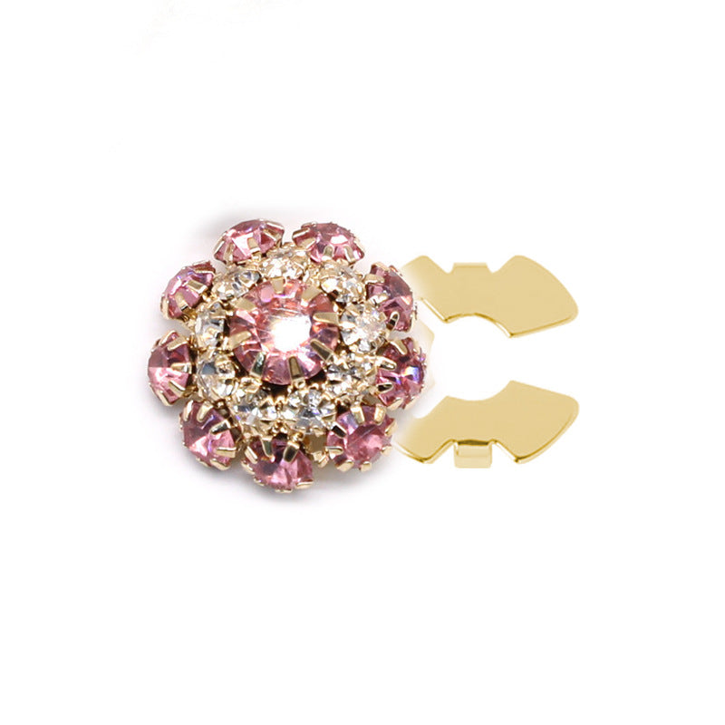Floral diamond sleeve buttons