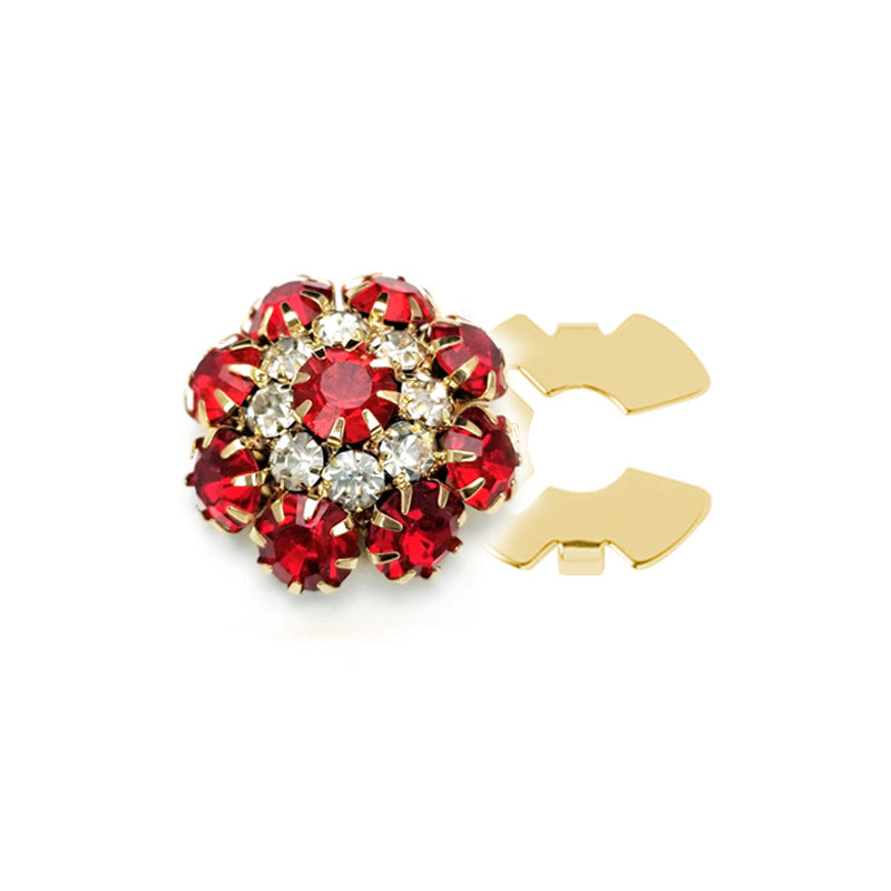 Floral diamond sleeve buttons