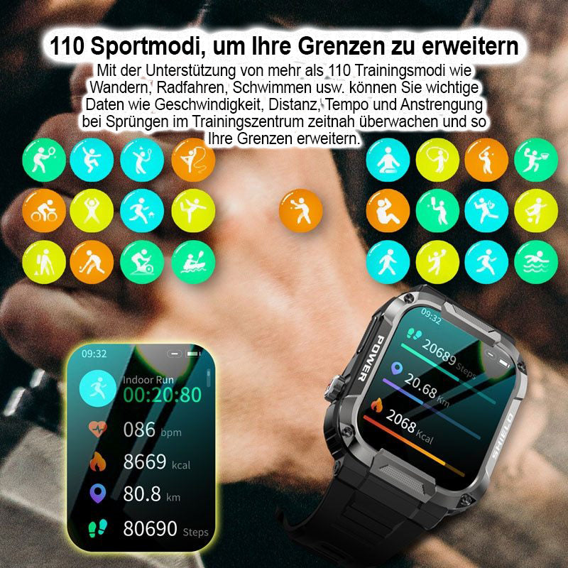 ⌚2024 IMPROVED MILITARY SMARTWATCH
