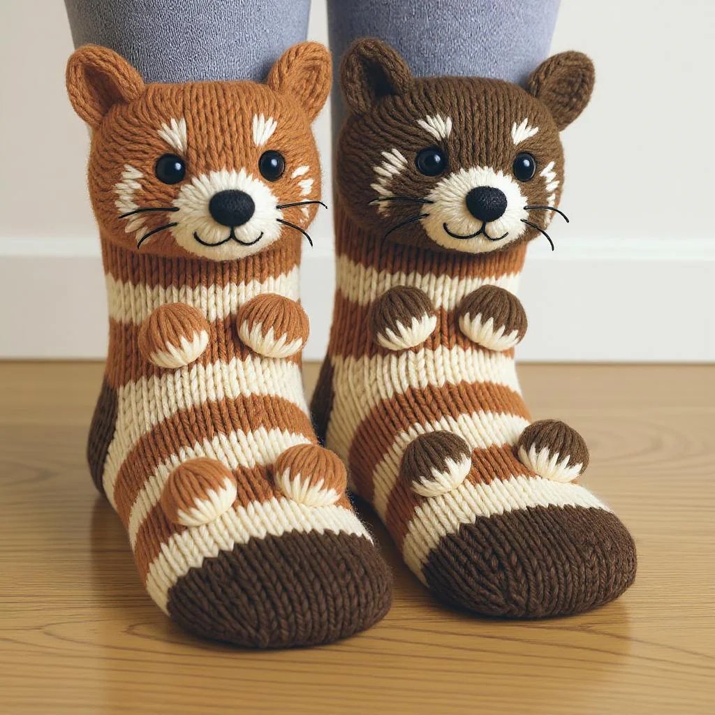 Christmas 50% off sale🎄3D knitted animal socks