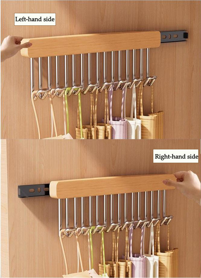 🌿Premium Pull-Out Wooden Hanger Rack