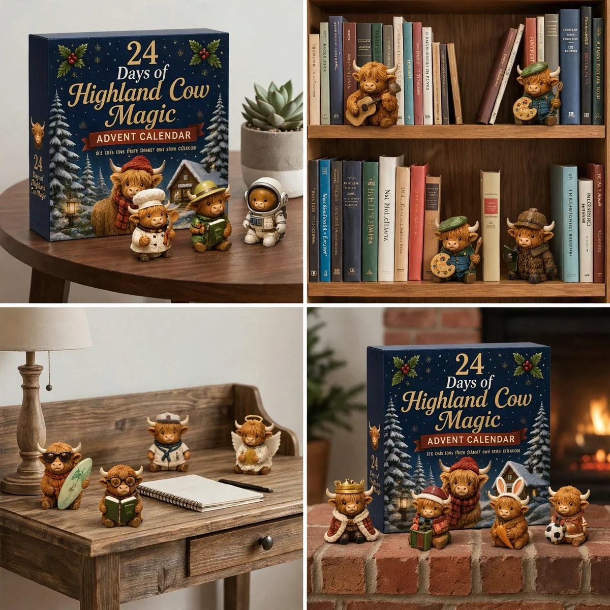 ๐ 24-Day Highland Cow Christmas Advent Calendar