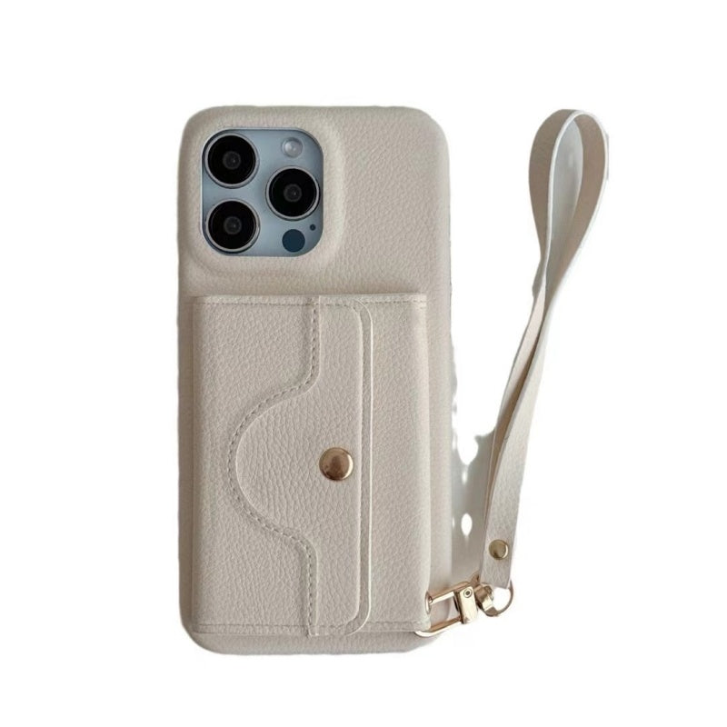 🔥Phone case with mirror and wrist strap