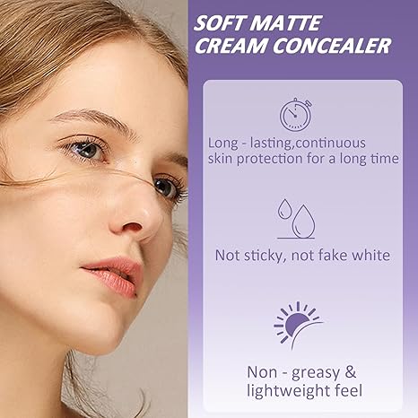 🎁Sista dagen på rea 49 % rabatt🔥-✨Mjuk matt krämconcealer