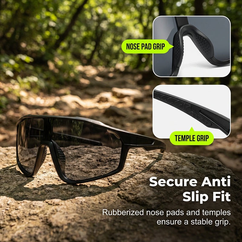 🌟New for 2026: Up to 50% off!🌟 Photochromic sports sunglasses for outdoor us