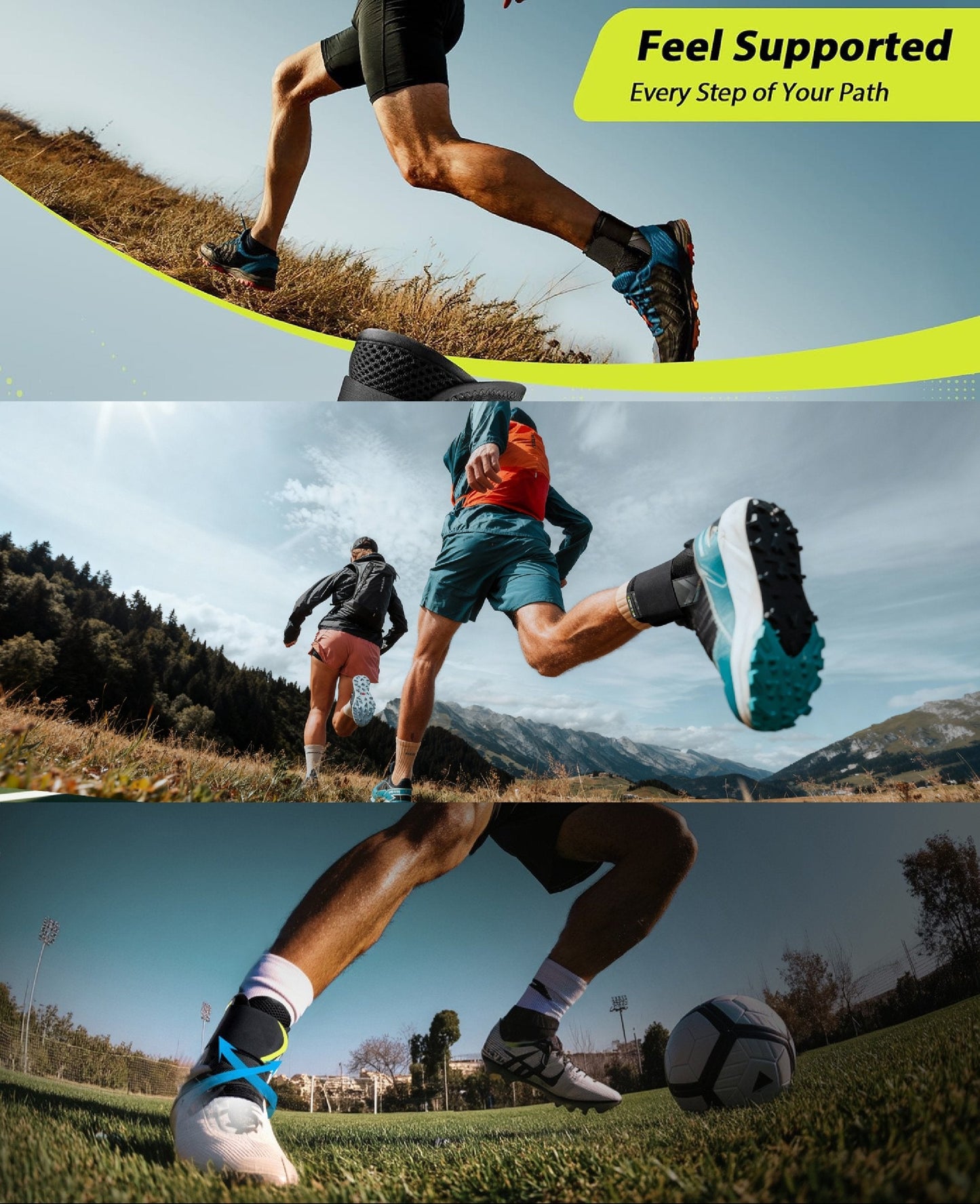 🔥Instant-Fit ankle support – side-stabilized, non-slip🎯