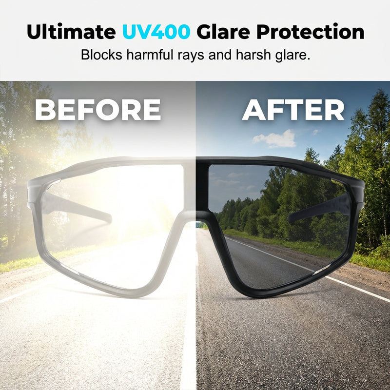 🌟New for 2026: Up to 50% off!🌟 Photochromic sports sunglasses for outdoor us