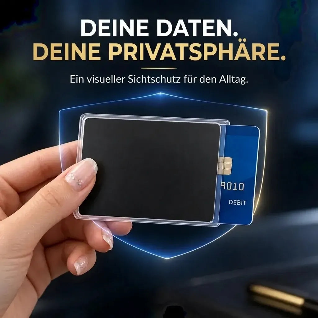 Privacy sleeve for cards with a side view – Protect your privacy