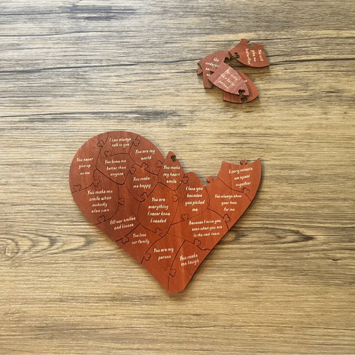 💌20/10 Reasons Heart Puzzle: Love, One Piece at a Time
