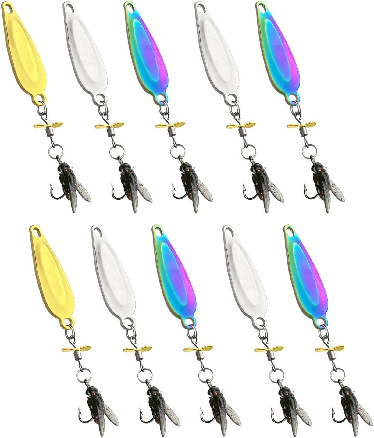Fly Spinning Propeller Metal Sequins Soft Bait