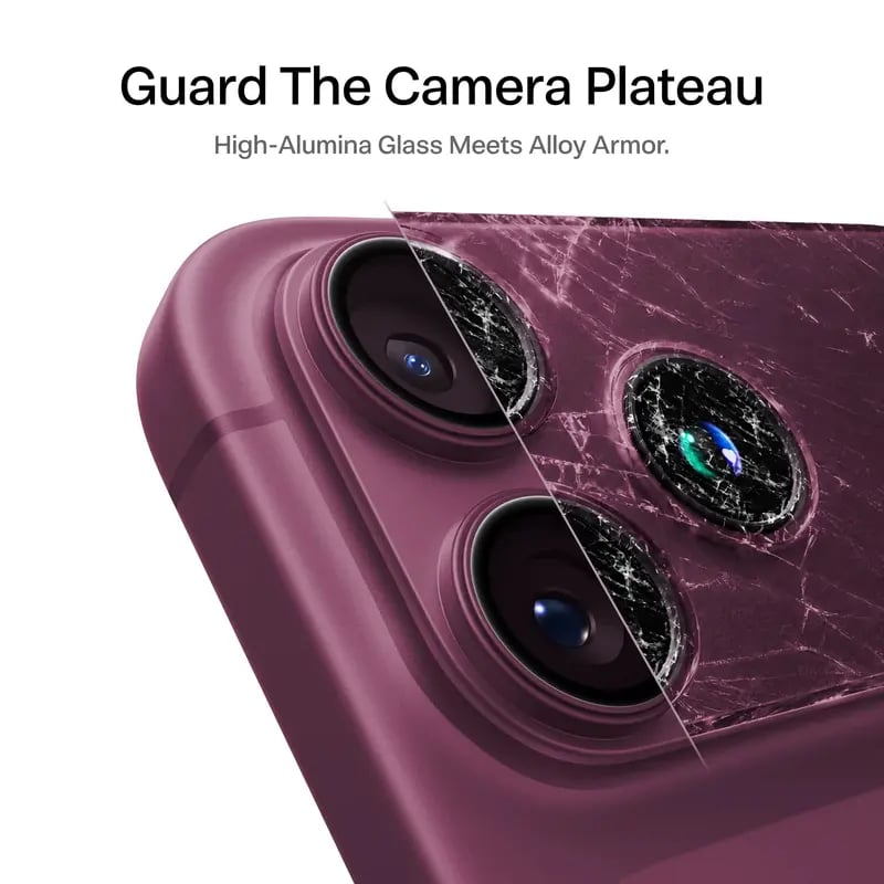 📱All-in-one metal frame lens and module protector for iPhone 18/17 series