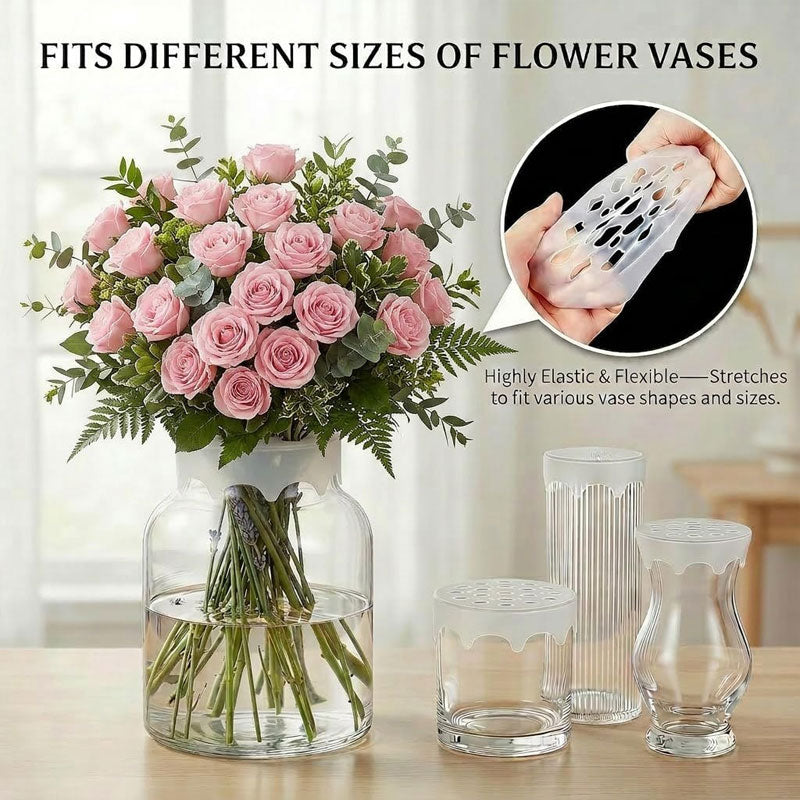 🌸Spiral Ikebana Silicone Flower Stem Holder