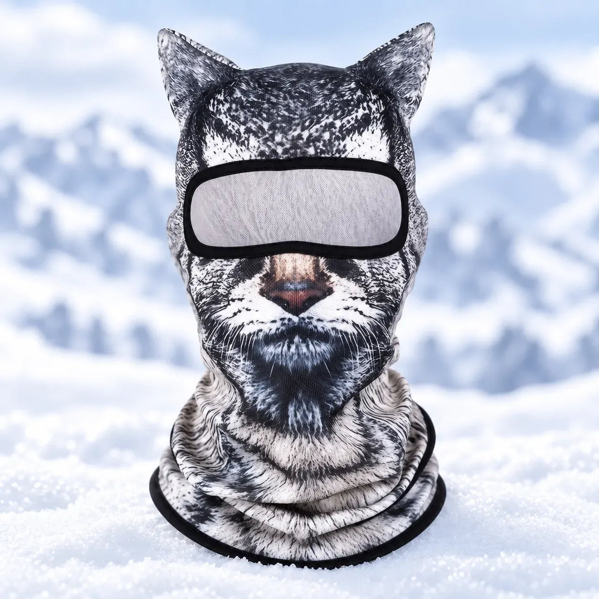 🔥🐱3D Cat Ski Balaclava Face Mask with Ears Animal Mask