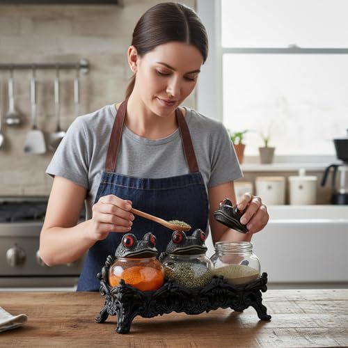 Handcrafted witch frog spice basket🐸🧙