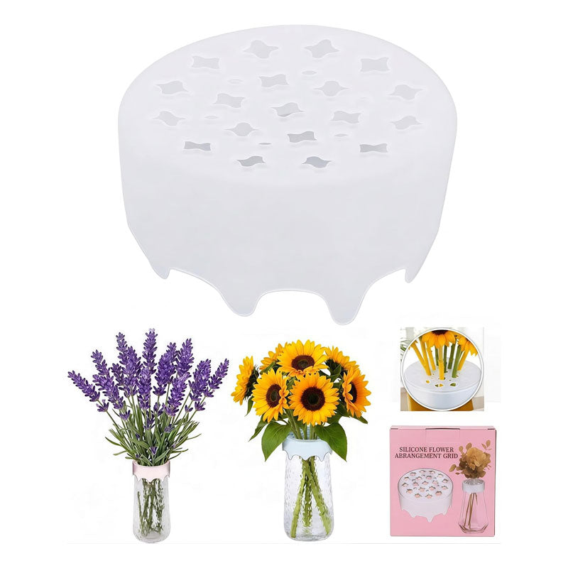 🌸Spiral Ikebana Silicone Flower Stem Holder