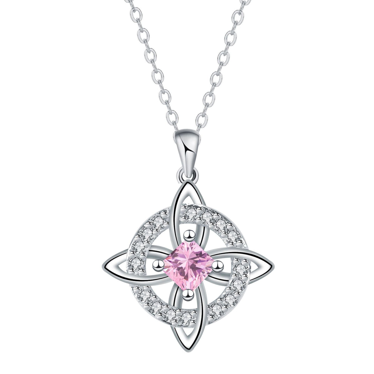 Mystical Necklace with a Birthstone and the Witches' Knot – Natural Crystal 🔮💞 Protect Your Loved Ones