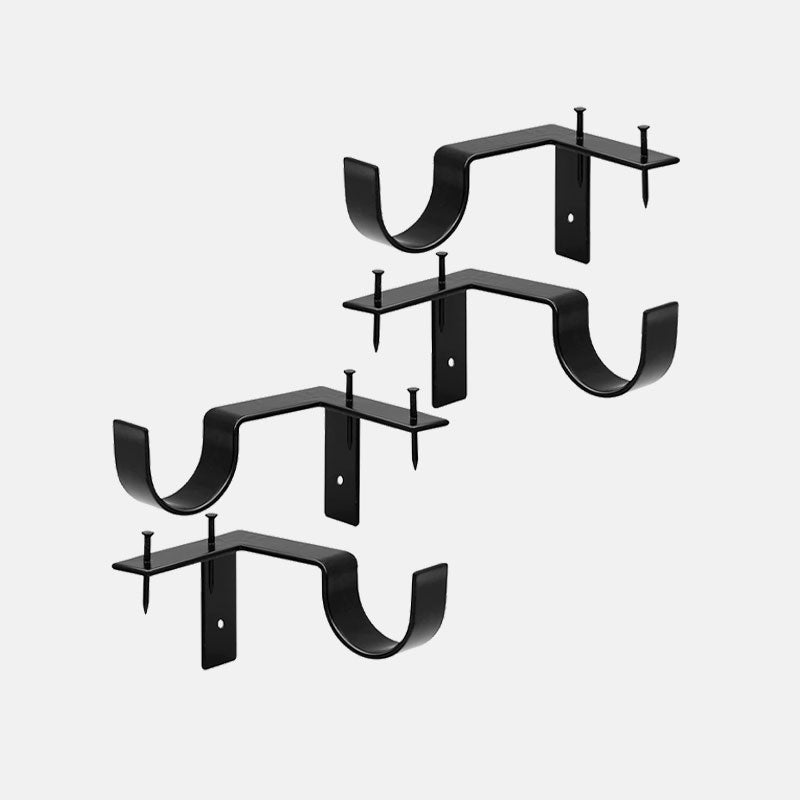 🔧Curtain rod holders without drilling – Strong & Gentle installation